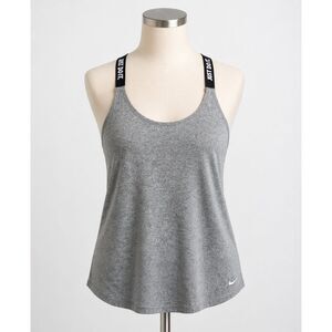 Nike Racerback Tank Gray Athleisure Gym Y2K Sporty Minimalist L